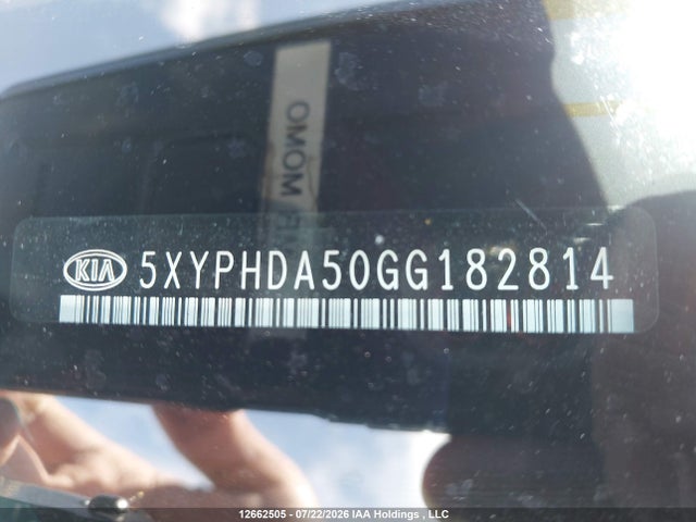 Aukcja sprzedaży 2016 Kia Sorento 3.3l Ex/3.3l Ex+, vin: 5XYPHDA50GG182814, numer aukcji: 12662505