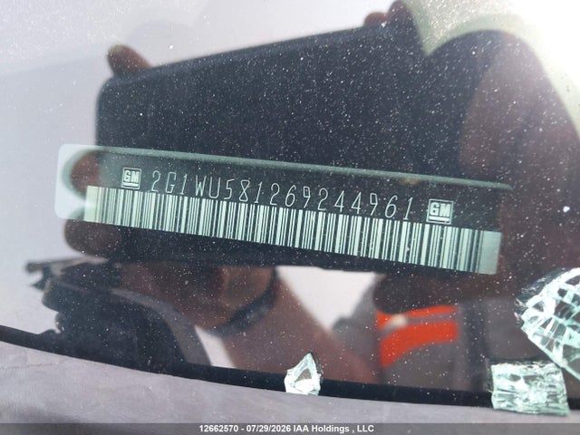 Aukcja sprzedaży 2006 Chevrolet Impala Ltz, vin: 2G1WU581269244961, numer aukcji: 12662570