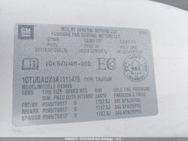Продажа на аукционе авто 2010 Gmc Savana 1500 Standard, vin: 1GTUGADX8A1111479, номер лота: 12662614