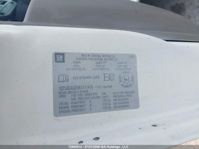 Продажа на аукционе авто 2010 Gmc Savana 1500 Standard, vin: 1GTUGADX8A1111479, номер лота: 12662614