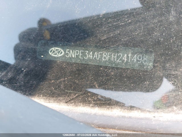 12662650 :رقم المزاد ، 5NPE34AF8FH241498 vin ، 2015 Hyundai Sonata Sport/limited مزاد بيع