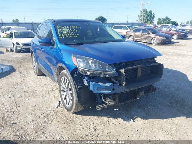 2022 Ford Escape Titanium Hybrid მანქანა იყიდება აუქციონზე, vin: 1FMCU9DZ0NUA51671, აუქციონის ნომერი: 12662685