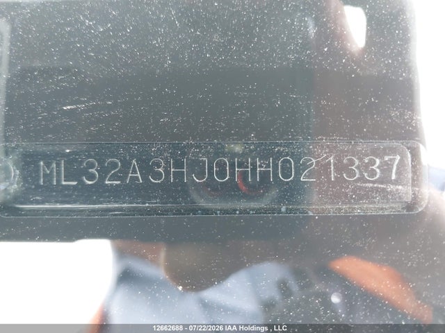 2017 Mitsubishi Mirage მანქანა იყიდება აუქციონზე, vin: ML32A3HJ0HH021337, აუქციონის ნომერი: 12662688