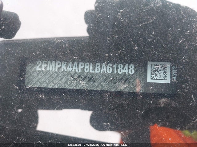 Продажа на аукционе авто 2020 Ford Edge St, vin: 2FMPK4AP8LBA61848, номер лота: 12662690