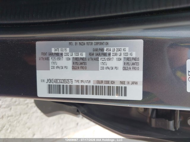 Mazda Cx-5 Gx 2016 JM3KE4BE3G0650579 Image 9