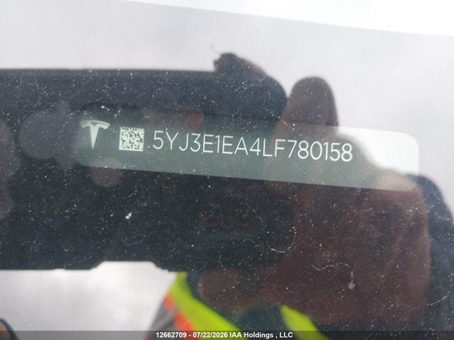 Tesla Model 3 Standard Range Plus 2020 5YJ3E1EA4LF780158 Image 9