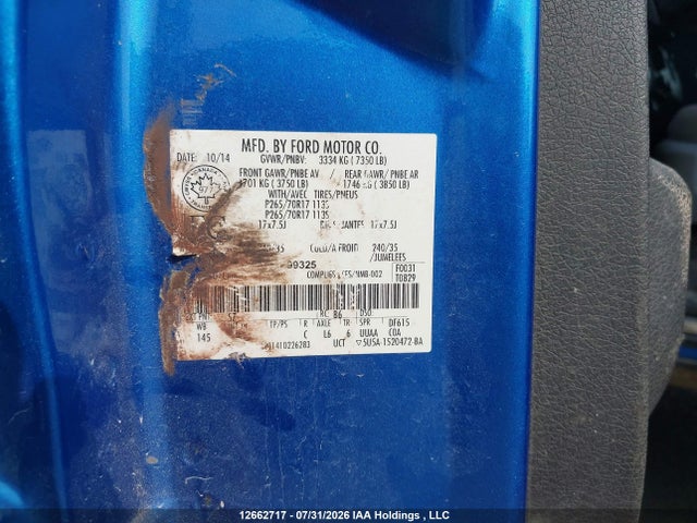 Ford F150 Super Cab 2014 1FTFX1EF0EKF99325 Image 18