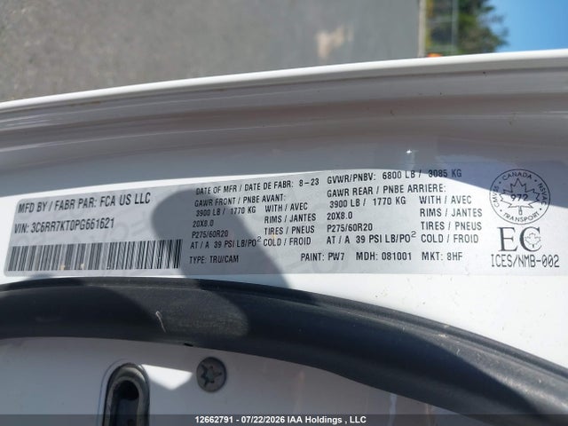 RAM 1500 Classic Tradesman 2023 3C6RR7KT0PG661621 Image 20