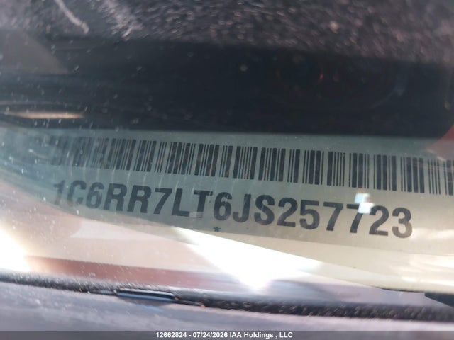 Aukcja sprzedaży 2018 Ram 1500 Slt, vin: 1C6RR7LT6JS257723, numer aukcji: 12662824