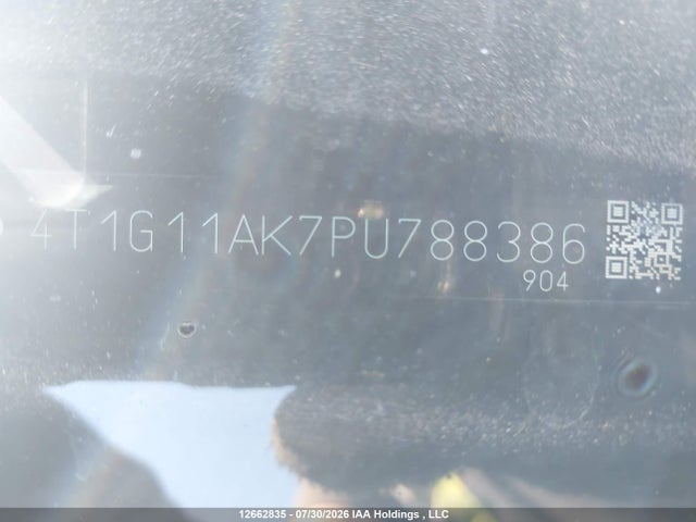 4T1G11AK7PU788386 Toyota Camry