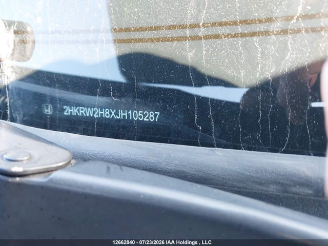 Aukcja sprzedaży 2018 Honda Cr-v Exl, vin: 2HKRW2H8XJH105287, numer aukcji: 12662840