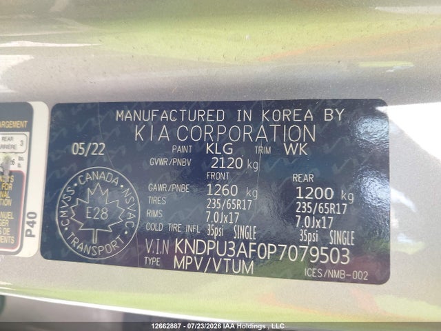 KIA Sportage Lx 2023 KNDPU3AF0P7079503 Image 9