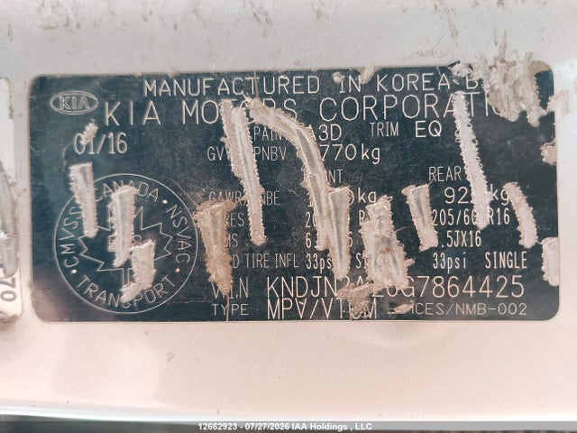 KNDJN2A26G7864425 KIA Soul