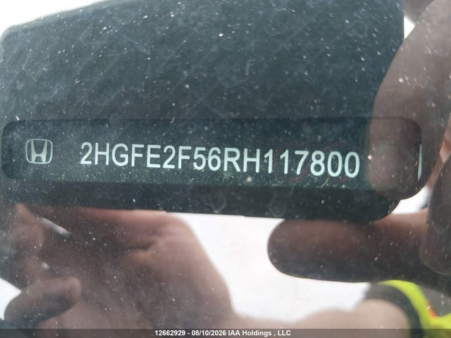 12662929 :رقم المزاد ، 2HGFE2F56RH117800 vin ، 2024 Honda Civic Sport مزاد بيع