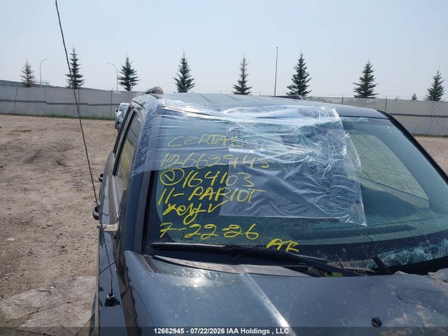 Продажа на аукционе авто 2011 Jeep Patriot, vin: 1J4NF2GB9BD164103, номер лота: 12662945