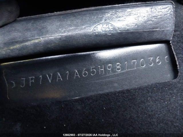 Продаж на аукціоні авто 2017 Subaru Wrx, vin: JF1VA1A65H9817036, номер лоту: 12662983
