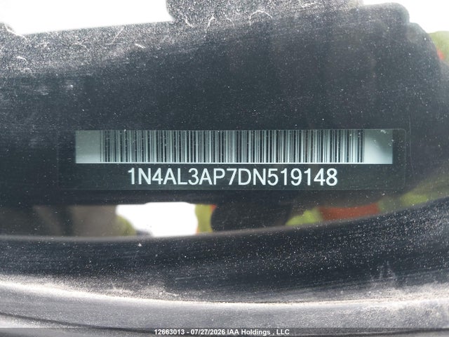Продаж на аукціоні авто 2013 Nissan Altima 2.5/2.5 S/2.5 Sl/2.5 Sv, vin: 1N4AL3AP7DN519148, номер лоту: 12663013