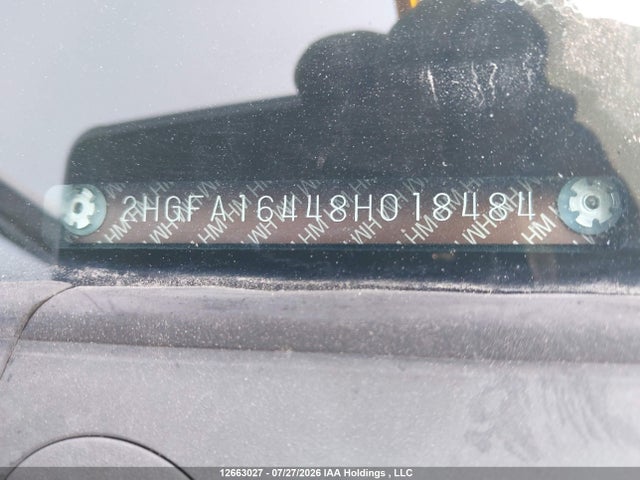Продажа на аукционе авто 2008 Honda Civic, vin: 2HGFA16448H018484, номер лота: 12663027