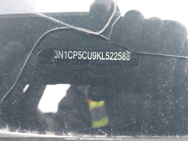 Aukcja sprzedaży 2019 Nissan Kicks S/sr/sv, vin: 3N1CP5CU9KL522588, numer aukcji: 12663047