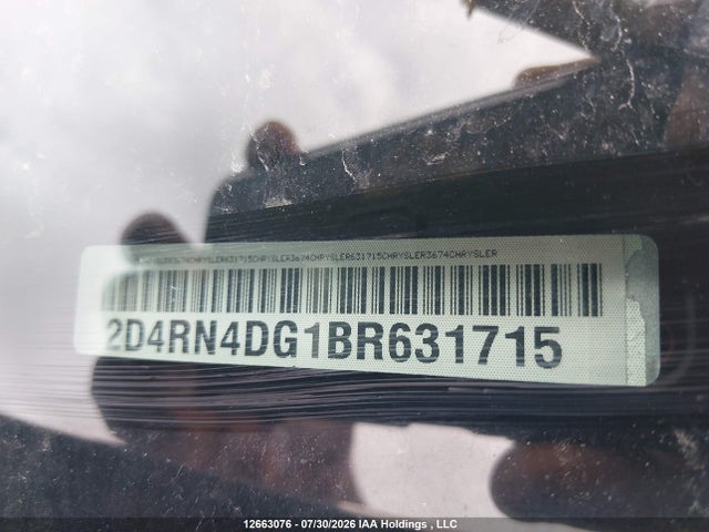 Продажа на аукционе авто 2011 Dodge Grand Caravan, vin: 2D4RN4DG1BR631715, номер лота: 12663076