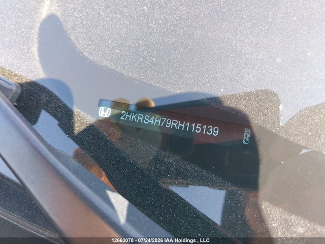 2024 Honda Cr-v Ex-l მანქანა იყიდება აუქციონზე, vin: 2HKRS4H79RH115139, აუქციონის ნომერი: 12663078