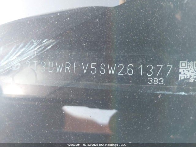 12663091 :رقم المزاد ، 2T3BWRFV5SW261377 vin ، 2025 Toyota Rav4 Hybrid Le مزاد بيع