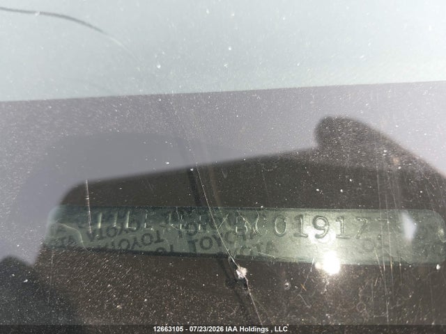 12663105 :رقم المزاد ، 2T1LE4EE7BC019177 vin ، 2011 Toyota Corolla Matrix S مزاد بيع