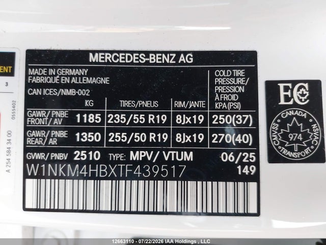 Продажа на аукционе авто 2026 Mercedes-benz Glc 300 4matic, vin: W1NKM4HBXTF439517, номер лота: 12663110