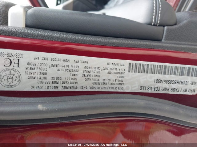 Продаж на аукціоні авто 2025 Jeep Grand Cherokee Limited, vin: 1C4RJHBG8S8674981, номер лоту: 12663139