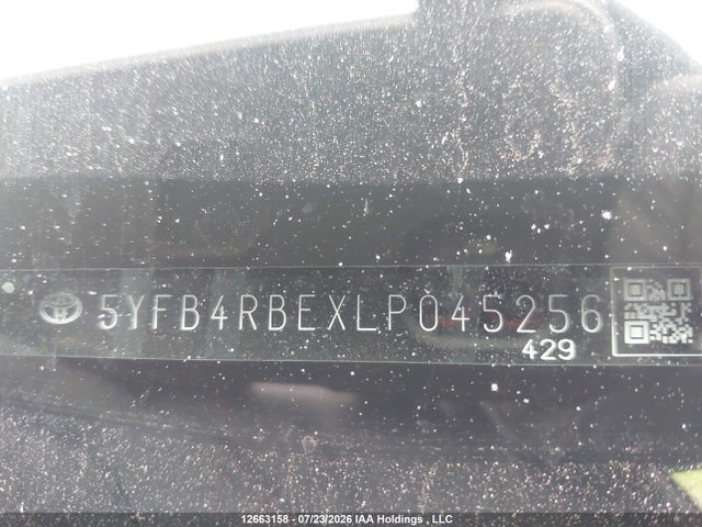 12663158 :رقم المزاد ، 5YFB4RBEXLP045256 vin ، 2020 Toyota Corolla Se مزاد بيع
