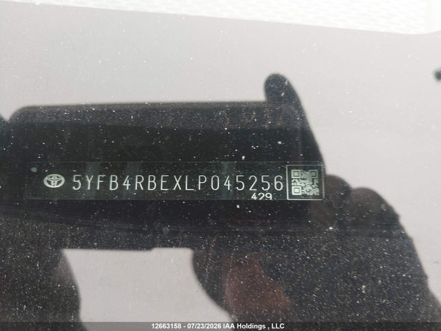 12663158 :رقم المزاد ، 5YFB4RBEXLP045256 vin ، 2020 Toyota Corolla Se مزاد بيع