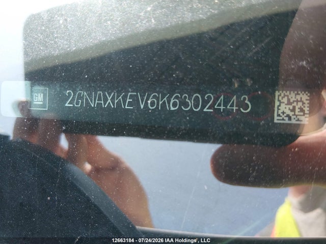 2GNAXKEV6K6302443 Chevrolet EQUINOX LT