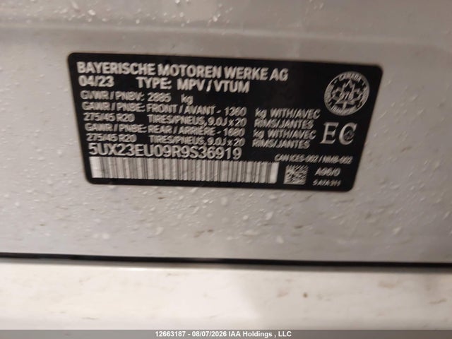 Продаж на аукціоні авто 2024 Bmw X5 Xdrive40i, vin: 5UX23EU09R9S36919, номер лоту: 12663187