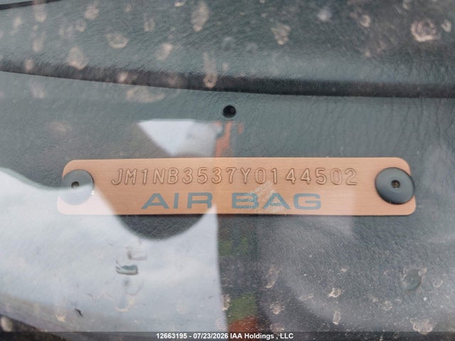 12663195 :رقم المزاد ، JM1NB3537Y0144502 vin ، 2000 Mazda Mx-5 Miata مزاد بيع