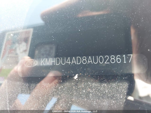 2010 Hyundai Elantra Gls მანქანა იყიდება აუქციონზე, vin: KMHDU4AD8AU028617, აუქციონის ნომერი: 12663251