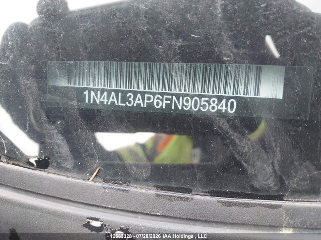 1N4AL3AP6FN905840 Nissan Altima 2.5/2.5 S/2.5 Sl/2.5 Sv