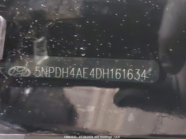 Продаж на аукціоні авто 2013 Hyundai Elantra Gls/limited, vin: 5NPDH4AE4DH161634, номер лоту: 12663333