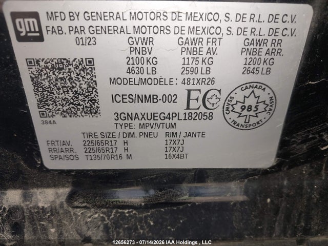 Chevrolet EQUINOX LT 2023 3GNAXUEG4PL182058 Image 21