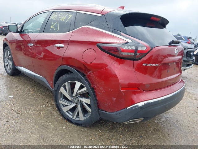 12656667 :رقم المزاد ، 5N1AZ2MSXKN129611 vin ، 2019 Nissan Murano Platinum/sl/sv مزاد بيع