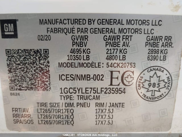 Chevrolet Silverado 2500 Hd 2020 1GC5YLE75LF235954 Image 19