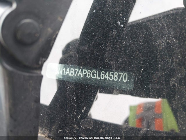 Aukcja sprzedaży 2016 Nissan Sentra S/sv/sr/sl, vin: 3N1AB7AP6GL645870, numer aukcji: 12663377