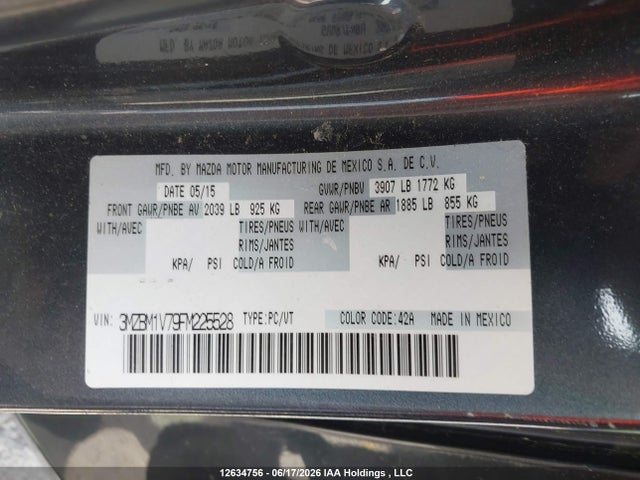 Mazda Mazda3 Gs 2015 3MZBM1V79FM225528 Image 19