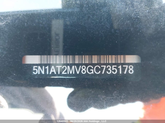 Продажа на аукционе авто 2016 Nissan Rogue S/sl Premium/sv, vin: 5N1AT2MV8GC735178, номер лота: 12640503