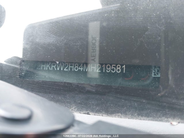2HKRW2H84MH219581 Honda Cr-v Ex-l