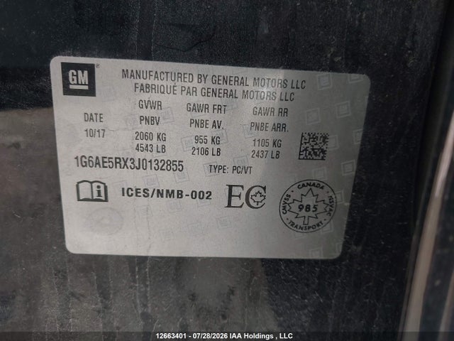 Cadillac ATS 2018 1G6AE5RX3J0132855 Image 9