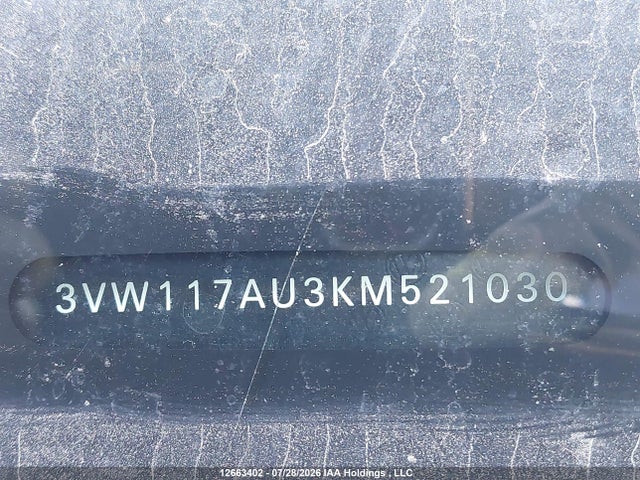 3VW117AU3KM521030 Volkswagen Golf Sportwagen S