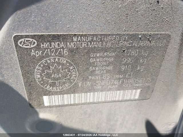 Продажа на аукционе авто 2017 Hyundai Elantra Se, vin: 5NPD74LF1HH056175, номер лота: 12663431