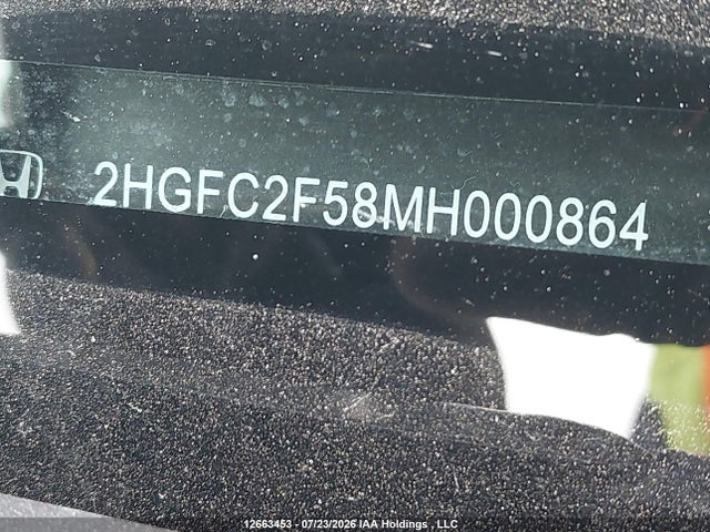 Honda Civic Lx 2021 2HGFC2F58MH000864 Image 18