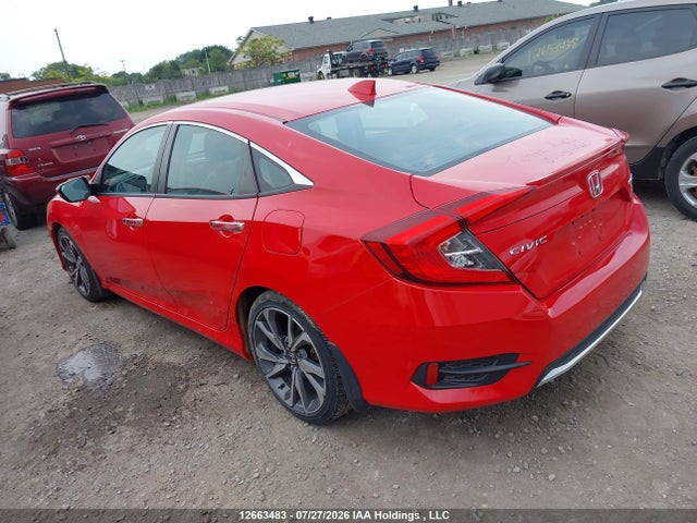 2019 Honda Civic Touring მანქანა იყიდება აუქციონზე, vin: 2HGFC1F9XKH104301, აუქციონის ნომერი: 12663483