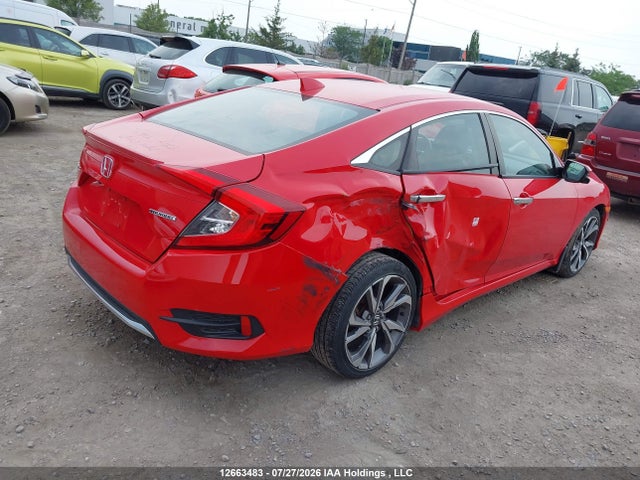 2019 Honda Civic Touring მანქანა იყიდება აუქციონზე, vin: 2HGFC1F9XKH104301, აუქციონის ნომერი: 12663483